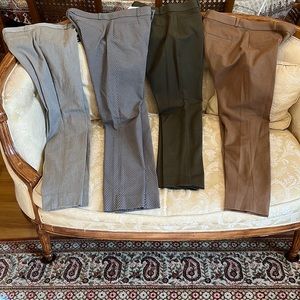 4 pairs - Banana Republic Curvy Sloan Slim Ankle Pants - size 2